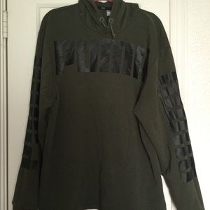 Green Puma unisex Pullover hoodie